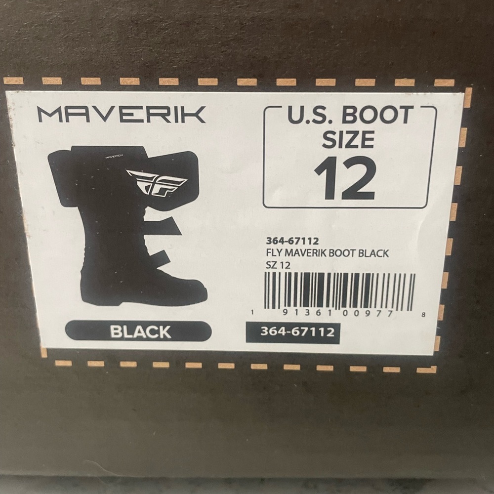 Black Motocross Boots - Picture 2 of 6